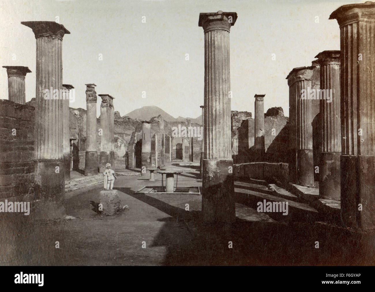 Marcus Oleonio's home, Pompeii, Italy Stock Photo