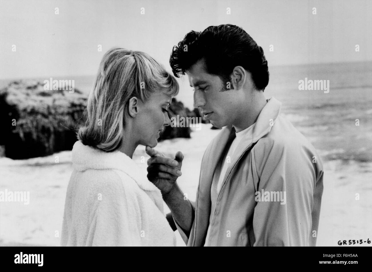 Jan 01, 2002; Hollywood, CA, USA; File Photo: 1988; Actors OLIVIA NEWTON-JOHN as Sandy & JOHN TRAVOLTA as Danny in the movie 'Grease.'.  (Credit Image: ) Stock Photo