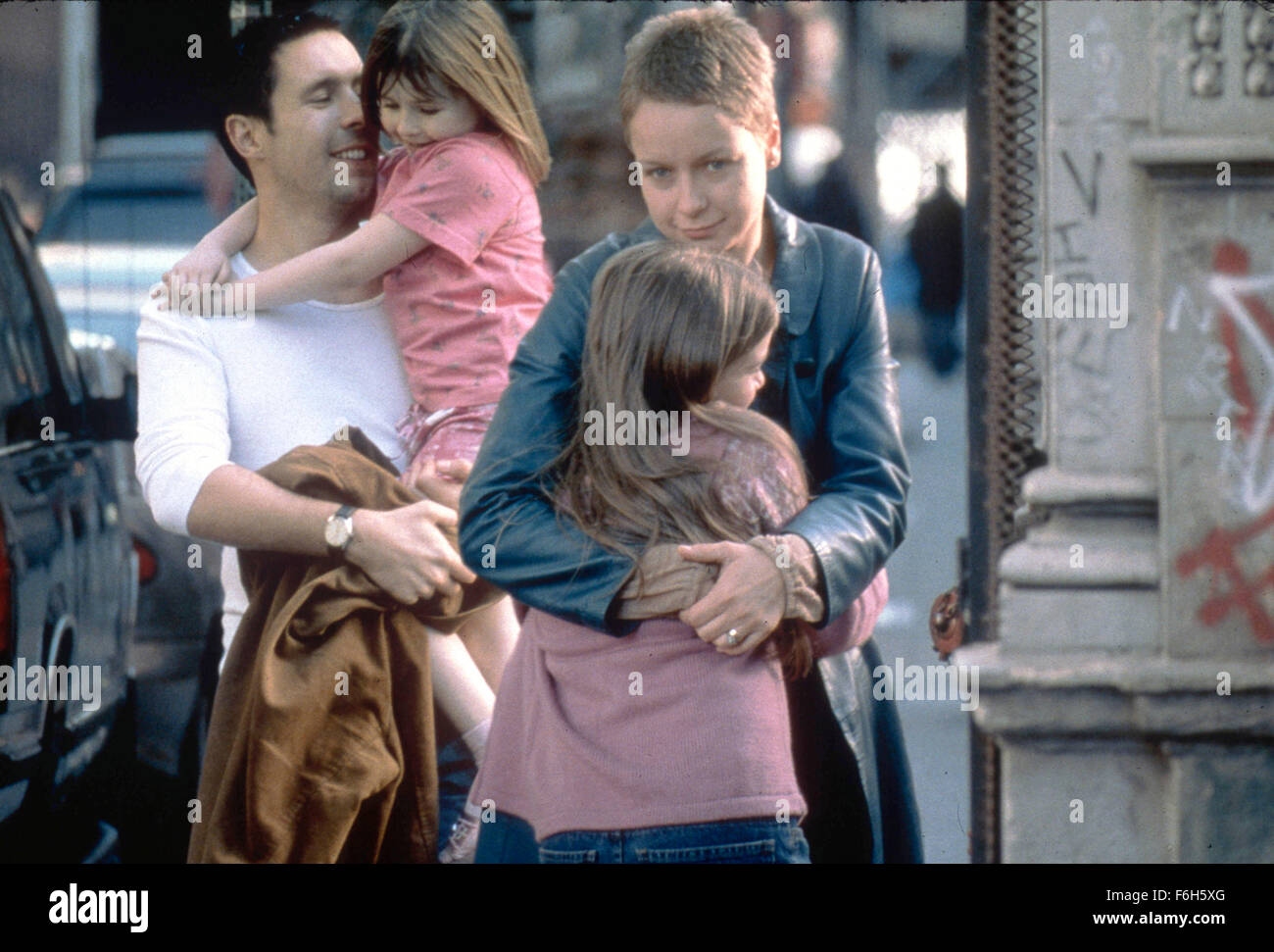 May 14, 2002; London, UK; Actors PADDY CONSIDINE as Johnny, EMMA BOLGER as Ariel, SARAH BOLGER as Christy and SAMANTHA MORTON as Sarah star in the drama/ romance 'In America' directed by Jim Sheridan. An Irish immigrant family adjusts to life in the United States. Stock Photo