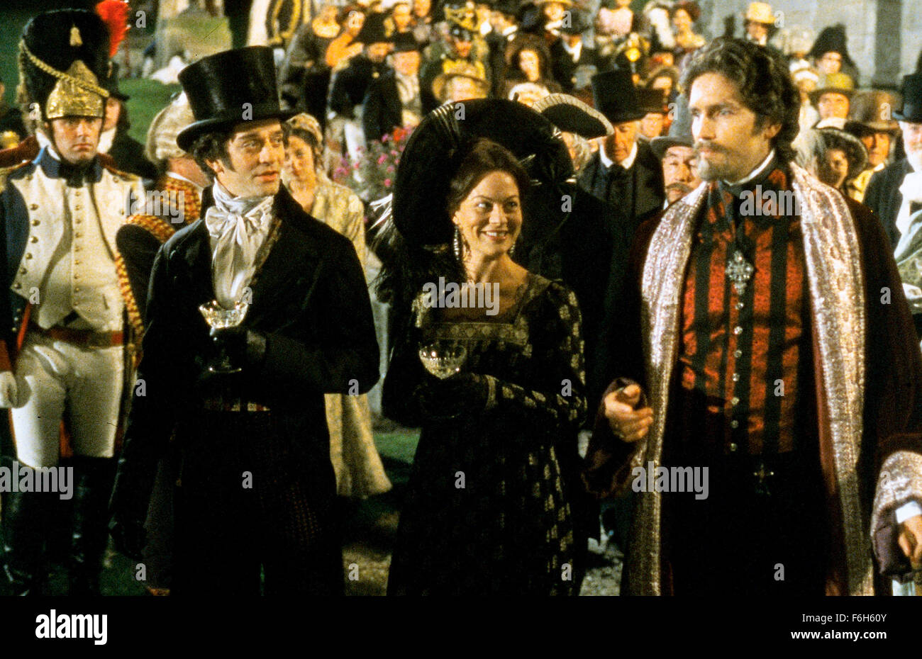Jan 23, 2002; Dublin, IRELAND; JAMES FRAIN, HELEN McCRORY and JIM CAVIEZEL star as J.F. Villefort, Chief Magistrate, Valentina Villefort, the Chief Magistrate's Wife and Edmond Dantes/Count of Monte Cristo in the thrilling adventure drama 'The Count of Monte Cristo' directed by Kevin Reynolds. Stock Photo