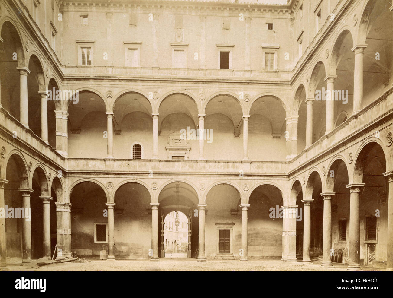 Inside the Chancellery Palace, Rome, Italy Stock Photo