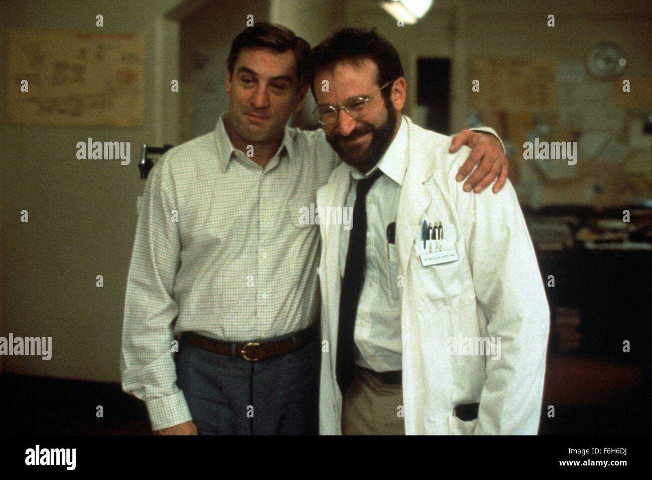 RELEASE DATE: December 20, 1990  MOVIE TITLE: Awakenings  STUDIO: Columbia Pictures Corporation  DIRECTOR: Penny Marshall  PLOT: A new doctor finds himself with a ward full of comatose patients. He is disturbed by them and the fact that they have been comatose for decades with no hope of any cure. When he finds a possible chemical cure he gets permission to try it on one of them. When the first patient awakes, he is now an adult having gone into a coma in his early teens. The film then delights in the new awareness of the patients and then on the reactions of their relatives to the changes in Stock Photo