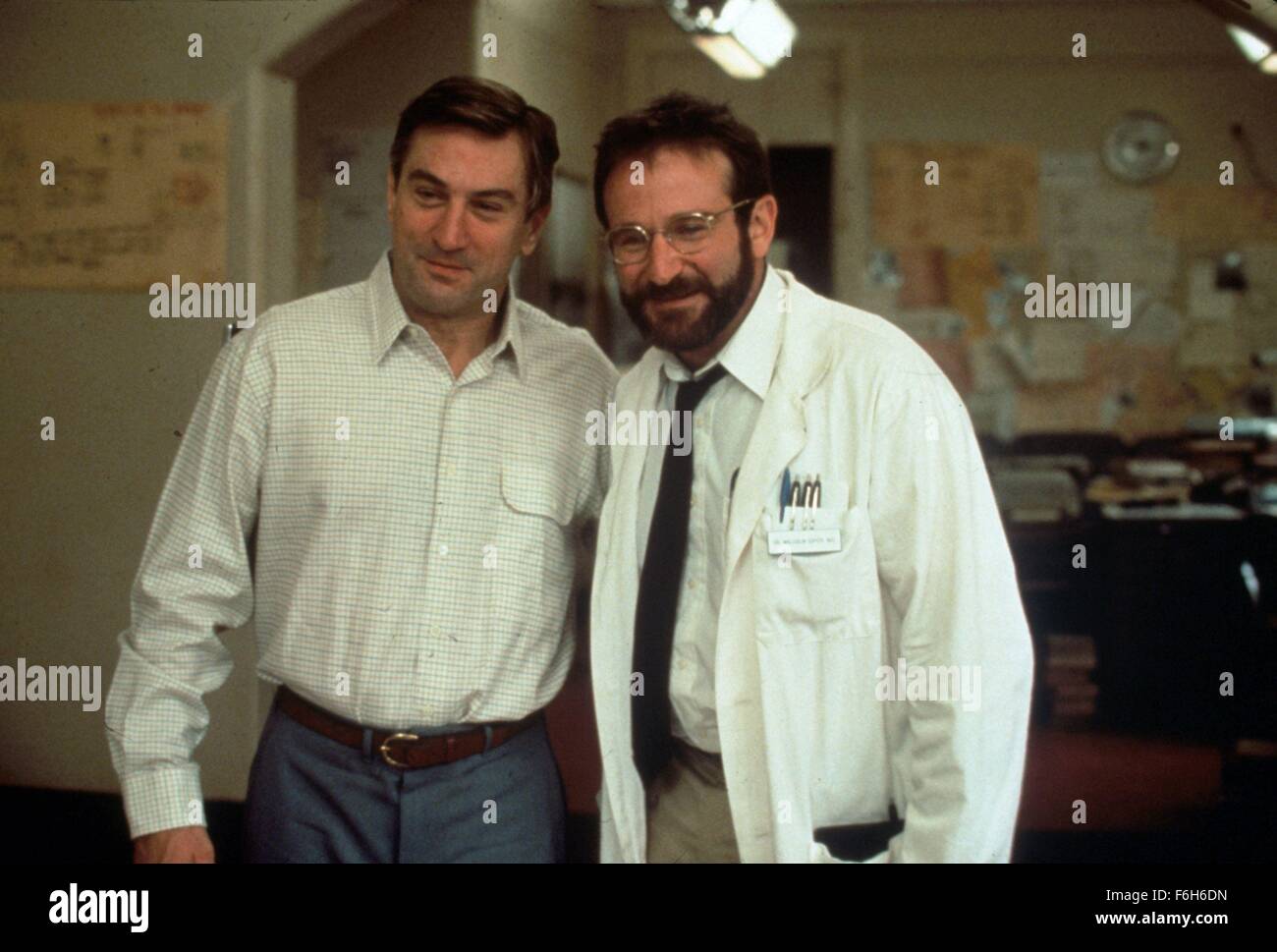 RELEASE DATE: December 20, 1990  MOVIE TITLE: Awakenings  STUDIO: Columbia Pictures Corporation  DIRECTOR: Penny Marshall  PLOT: A new doctor finds himself with a ward full of comatose patients. He is disturbed by them and the fact that they have been comatose for decades with no hope of any cure. When he finds a possible chemical cure he gets permission to try it on one of them. When the first patient awakes, he is now an adult having gone into a coma in his early teens. The film then delights in the new awareness of the patients and then on the reactions of their relatives to the changes in Stock Photo