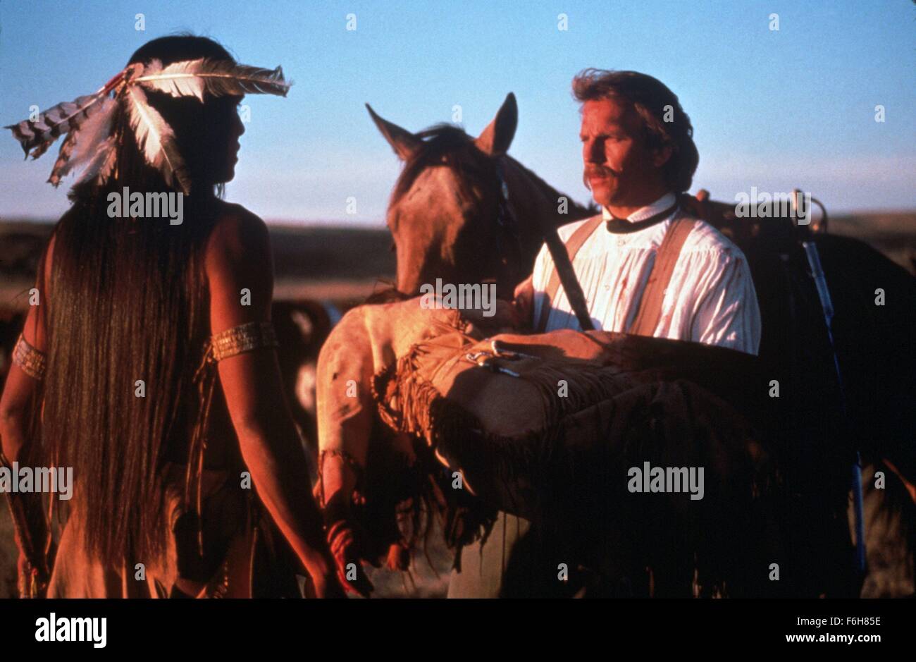 RELEASE DATE: November 21, 1990  TITLE: Dances With Wolves  STUDIO: Columbia TriStar  DIRECTOR: Kevin Costner  PLOT: Having been sent to a remote outpost in the wilderness of the Dakota territory during the American Civil War, Lieutenant John Dunbar encounters, and is eventually accepted into, the local Sioux tribe. He is known as 'Dances with Wolves' to them and as time passes he becomes enamoured by the beautiful 'Stands With a Fist'. Not soon after, the frontier becomes the frontier no more, and as the army advances on the plains, John must make a decision that will not only affect him, but Stock Photo