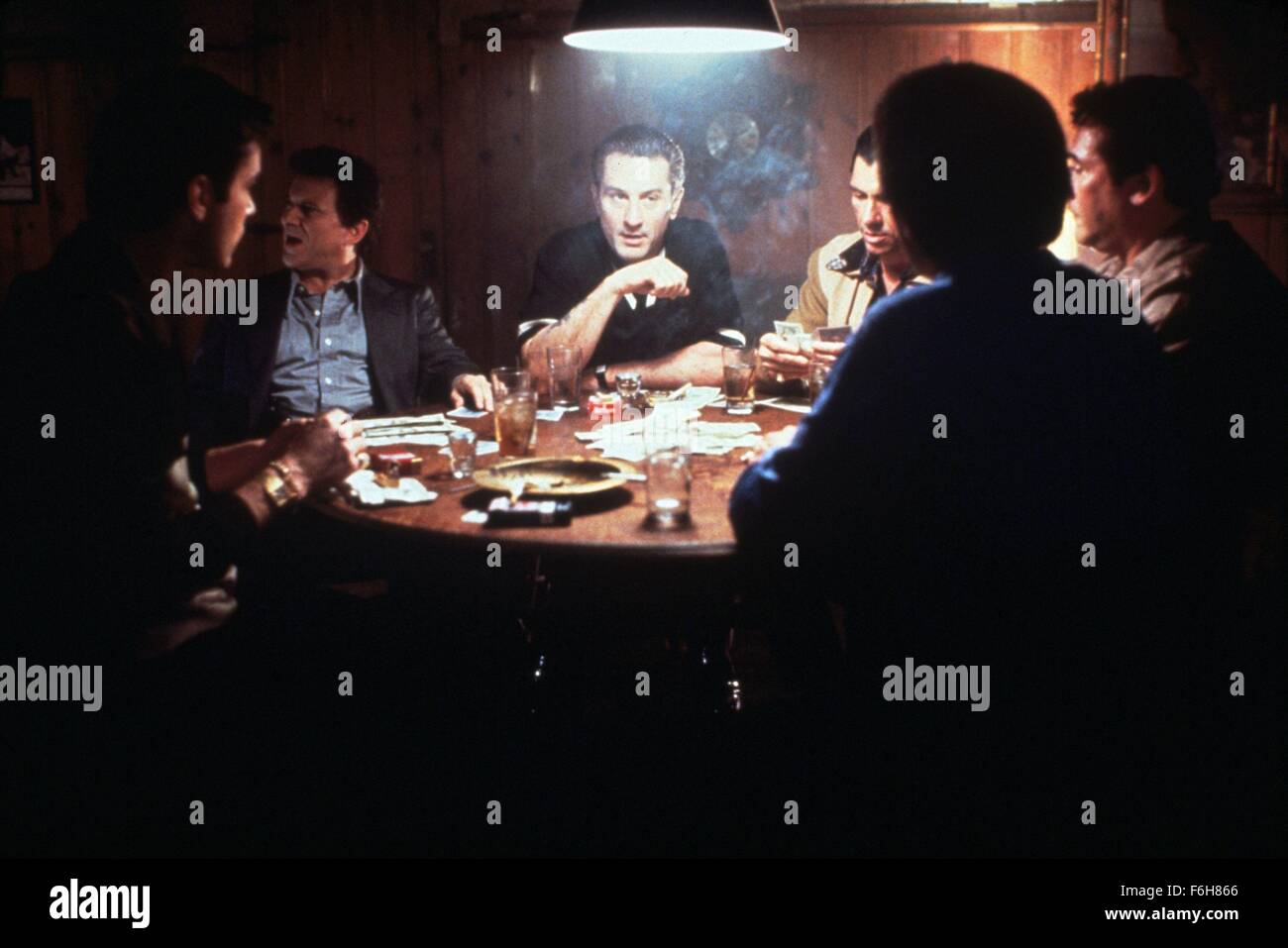 RELEASE DATE: September 19, 1990   MOVIE TITLE: Goodfellas   STUDIO: CBS   DIRECTOR: Martin Scorsese  PLOT: The story of Irish-Italian American, Henry Hill, and how he lives day-to-day life as a member of the Mafia. Based on a true story, the plot revolves around Henry and his two unstable friends Jimmy and Tommy as they gradually climb the ladder from petty crime to violent murders.   PICTURED: ROBERT DE NIRO as James Conway.   (Credit Image: c Warner Bros. Pictures/Entertainment Pictures) Stock Photo