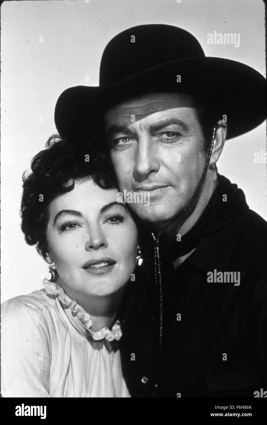 1953, Film Title: RIDE, VAQUERO!, Director: JOHN FARROW, Studio: MGM, Pictured: JOHN FARROW, AVA GARDNER. (Credit Image: SNAP) Stock Photo
