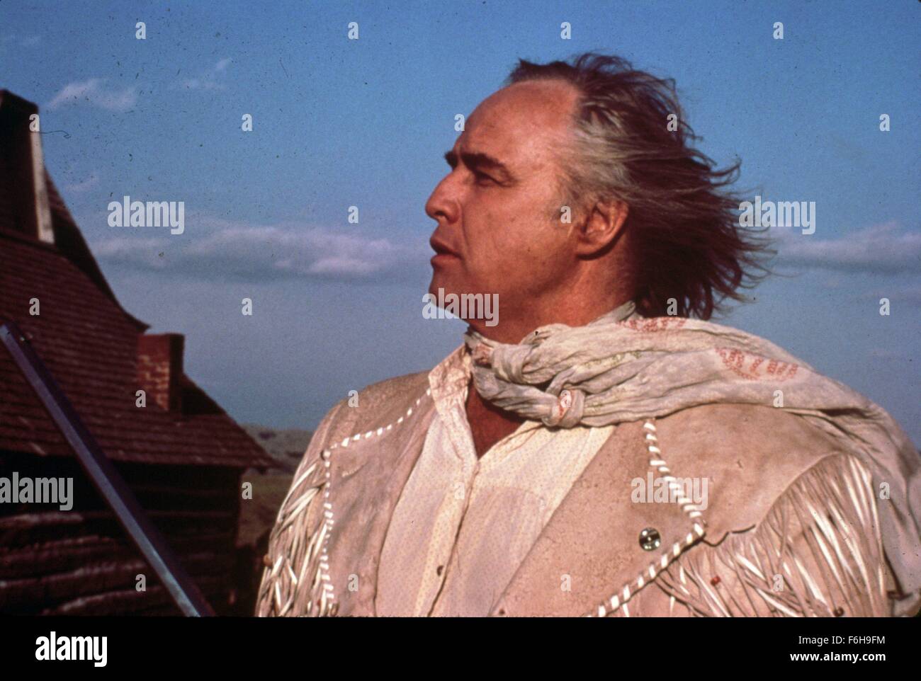 1976, Film Title: MISSOURI BREAKS, Director: ARTHUR PENN, Pictured: MARLON BRANDO. (Credit Image: SNAP) Stock Photo