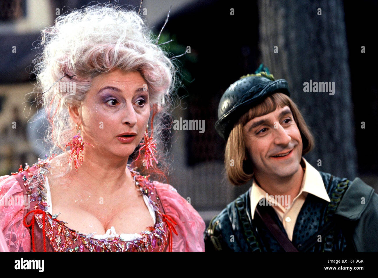 Apr 13, 2002; Montreal , Quebec, Monaco;  MARTIN DRAINVILLE and PIERRETTE ROBITAILLE star as Ludovic/Louis and Carabosse/Fee Marraine/ Madame Bossy in the family fantasy/comedy 'Alice's Odyssey - L'Odyssee d'Alice Tremblay' directed by Denise Filiatrault. Stock Photo