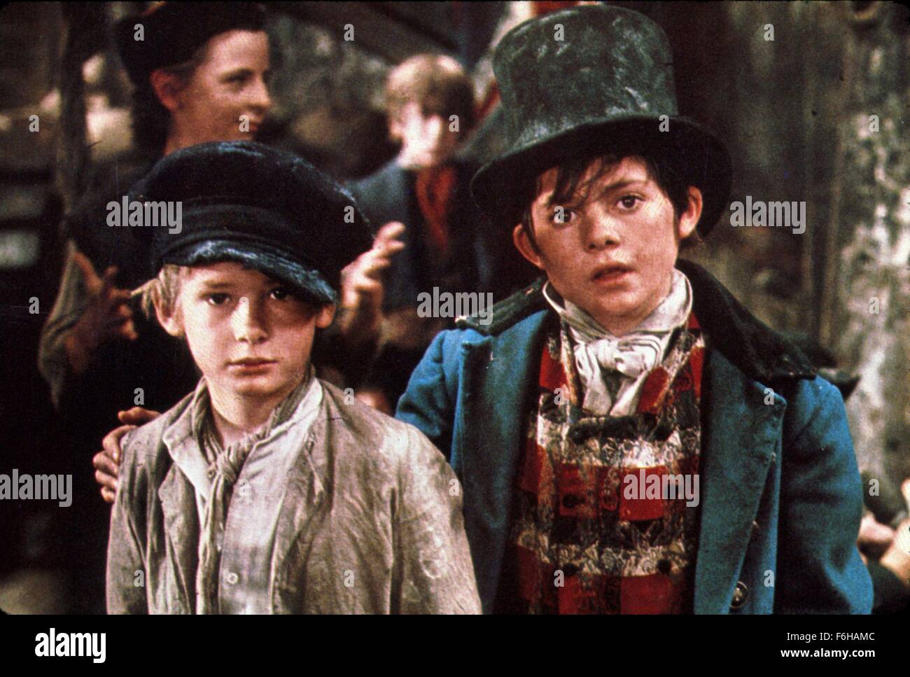 1968, Film Title: OLIVER, Pictured: 1968, AWARDS - ACADEMY, BEST PICTURE, MARK LESTER, JACK WILD, POVERTY, ORPHAN, POOR, DIRTY, SHABBY, HAT, BOYS. (Credit Image: SNAP) Stock Photo