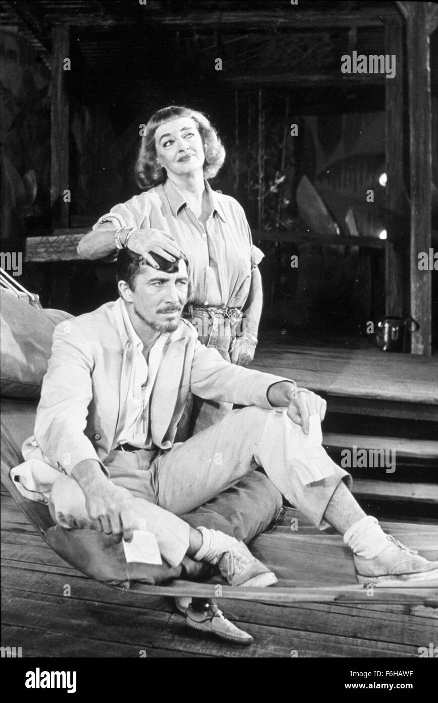 1961, Film Title: NIGHT OF THE IGUANA, Pictured: 1961, BETTE DAVIS, PATRICK  O'NEAL, HAMMOCK, THEATRE, FRUSTRATED, CONSOLING. (Credit Image: SNAP Stock  Photo - Alamy