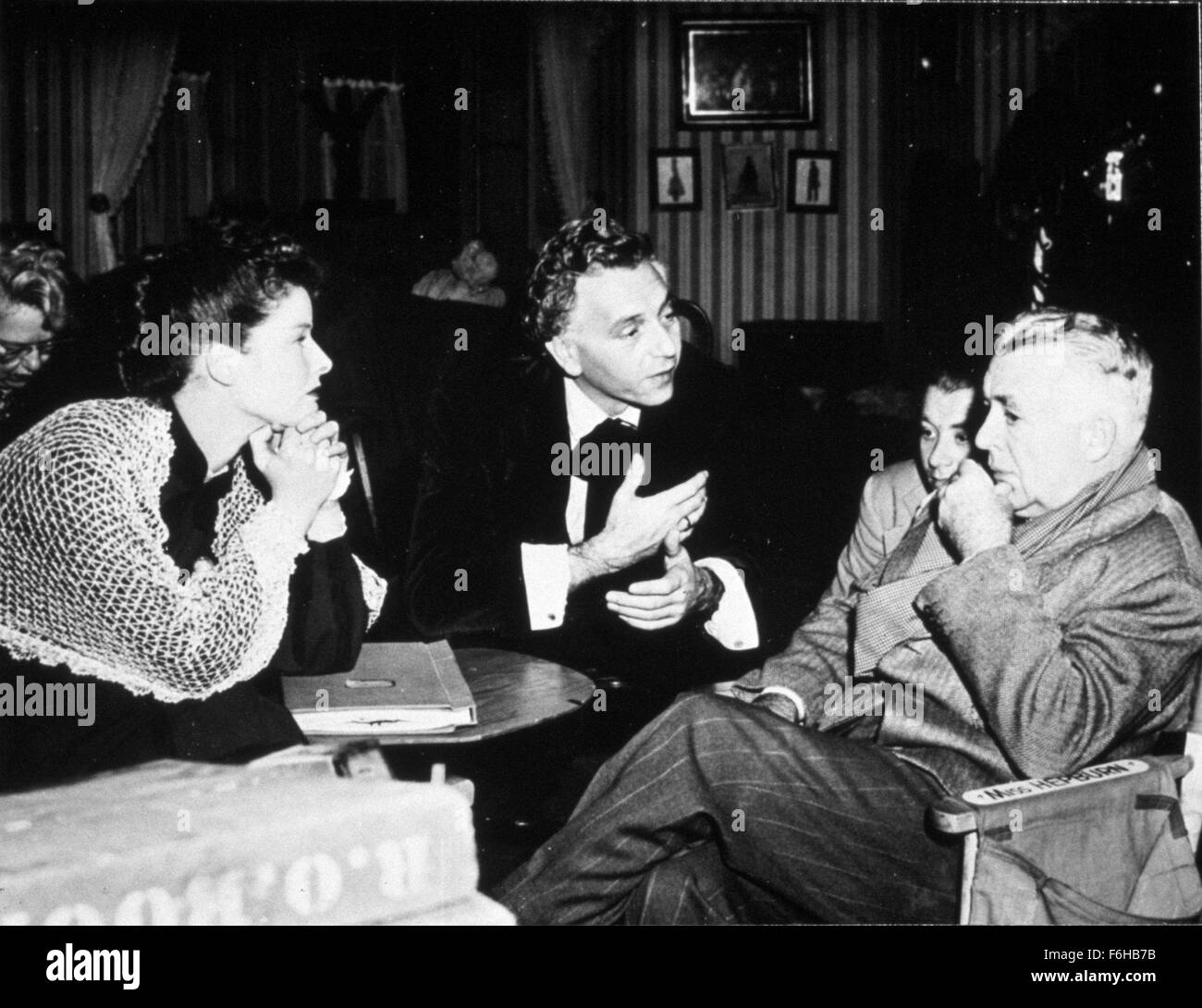 1947, Film Title: SONG OF LOVE, Director: CLARENCE BROWN, Studio: MGM, Pictured: 1947, CLARENCE BROWN, PAUL HENREID, KATHARINE HEPBURN, CULVER CITY, CA. MGM STUDIOS. (Credit Image: SNAP) Stock Photo