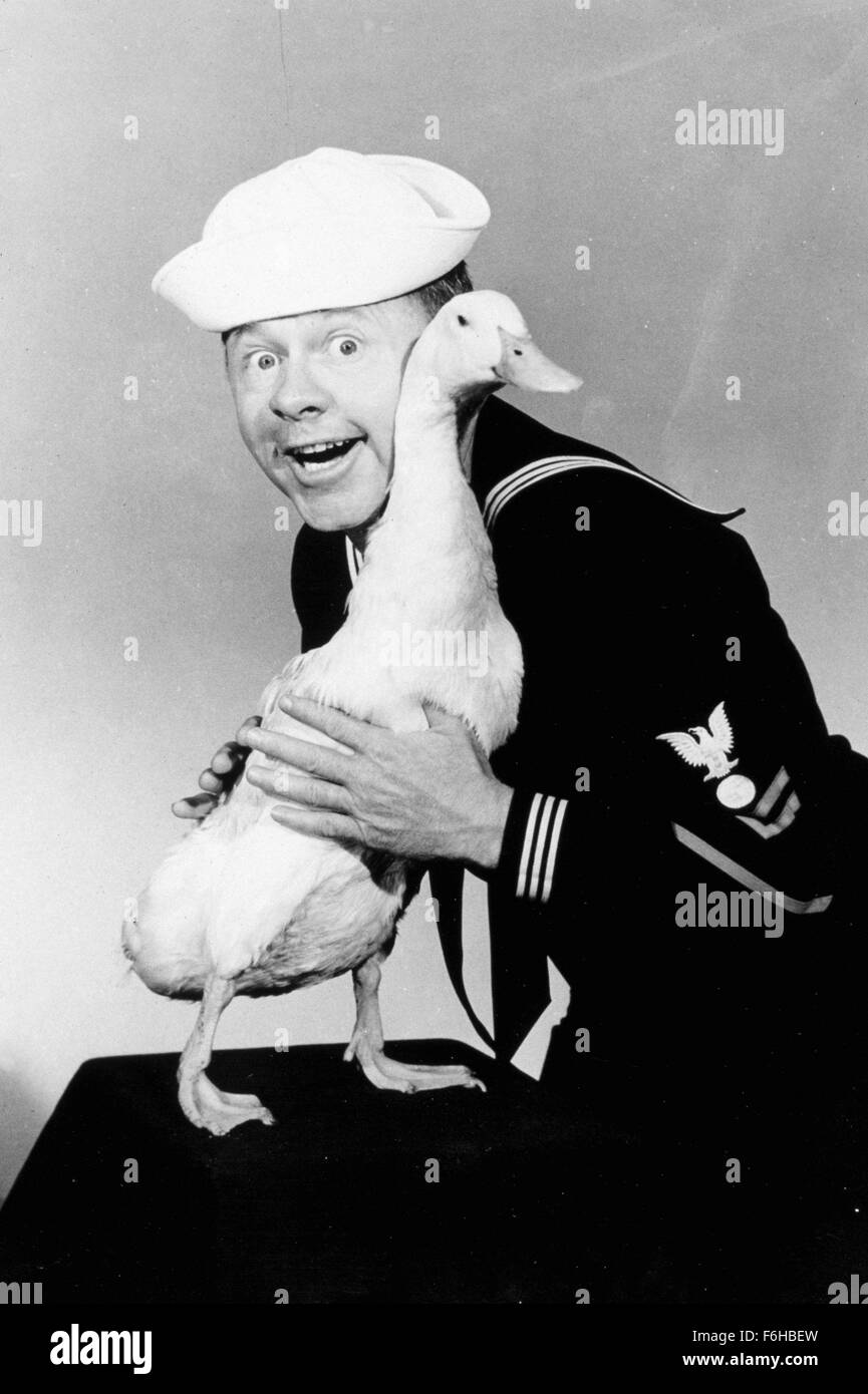 1961, Film Title: EVERYTHING'S DUCKY, Pictured: ANIMALS (WITH ACTORS), DUCK. (Credit Image: SNAP) Stock Photo