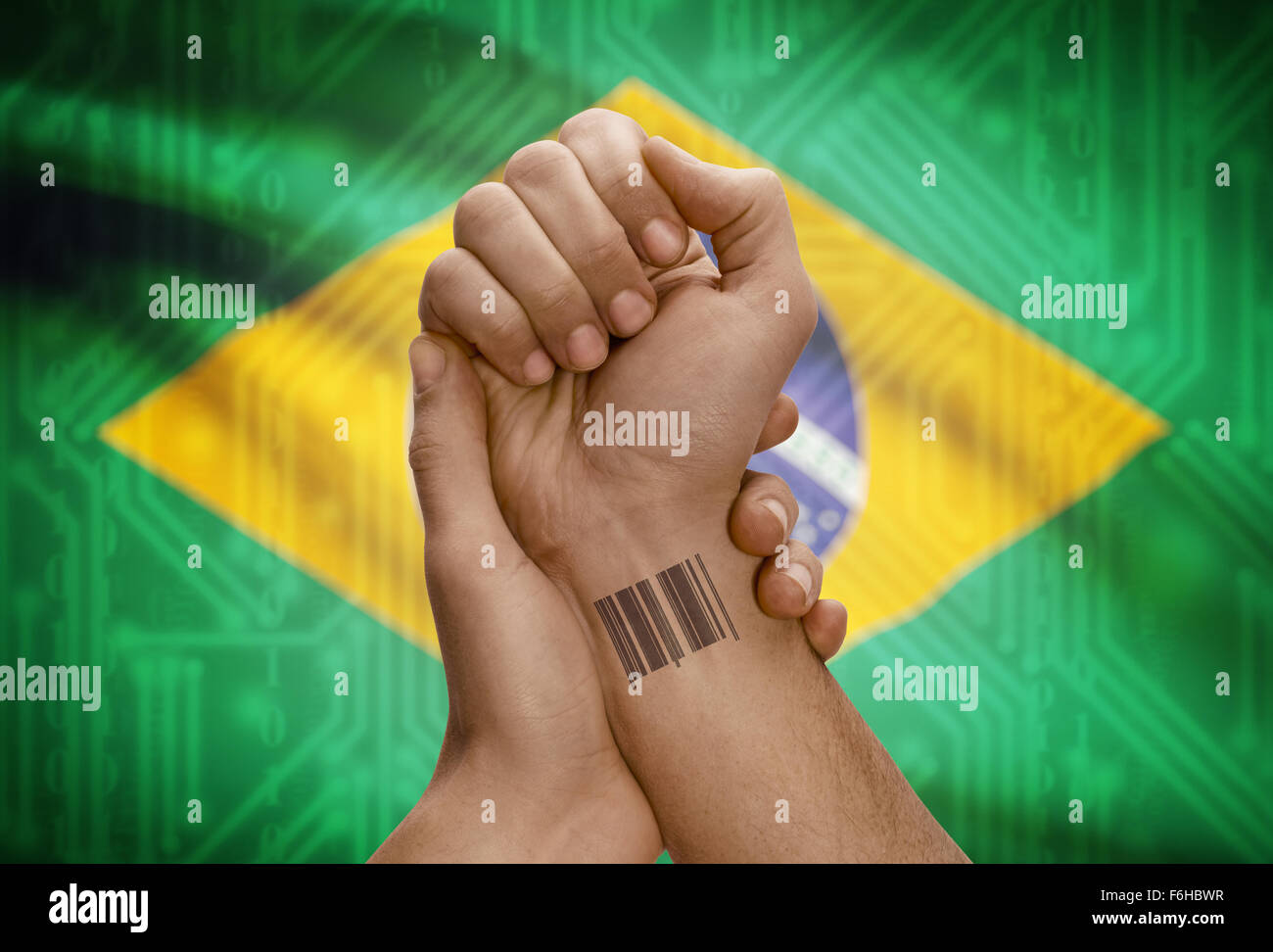 Brazil Flag Temporary Tattoo  Temporary Tattoos