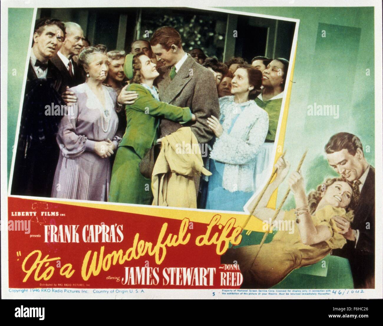 1946, Film Title: IT'S A WONDERFUL LIFE, Director: FRANK CAPRA, Studio: RKO, Pictured: FRANK CAPRA, DONNA REED. (Credit Image: SNAP) Stock Photo