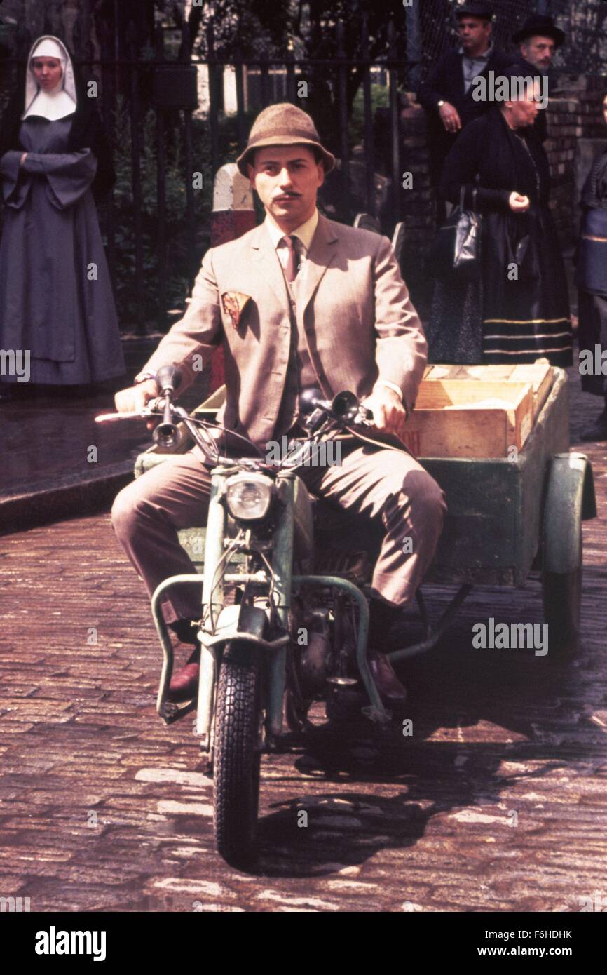 1968, Film Title: INSPECTOR CLOUSEAU, Director: BUD YORKIN, Pictured: ALAN ARKIN, MOTORCYCLE, VEHICLE. (Credit Image: SNAP) Stock Photo