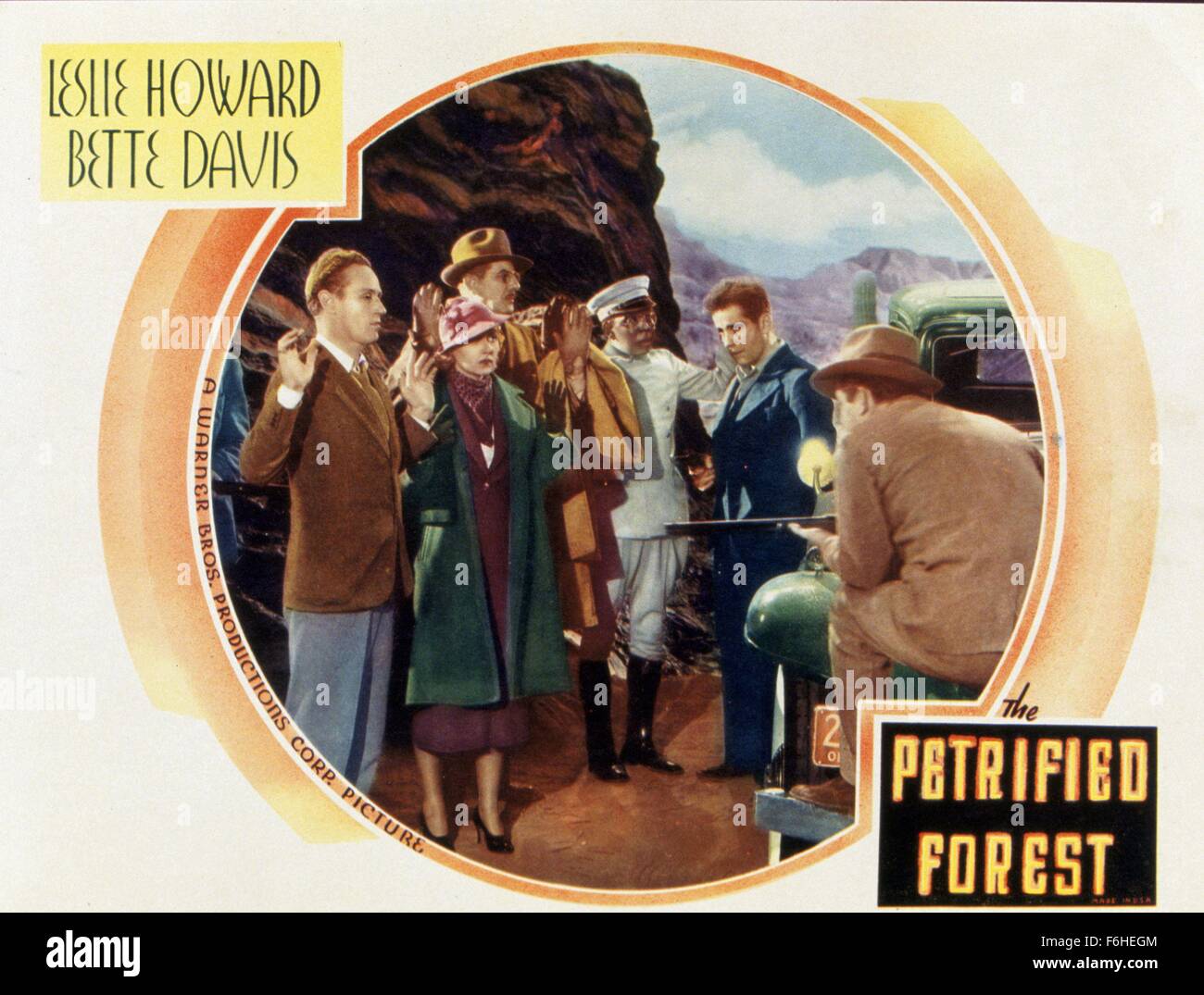 1936, Film Title: PETRIFIED FOREST, Director: ARCHIE MAYO, Studio: WARNER, Pictured: HUMPHREY BOGART, ENSEMBLE, LESLIE HOWARD. (Credit Image: SNAP) Stock Photo