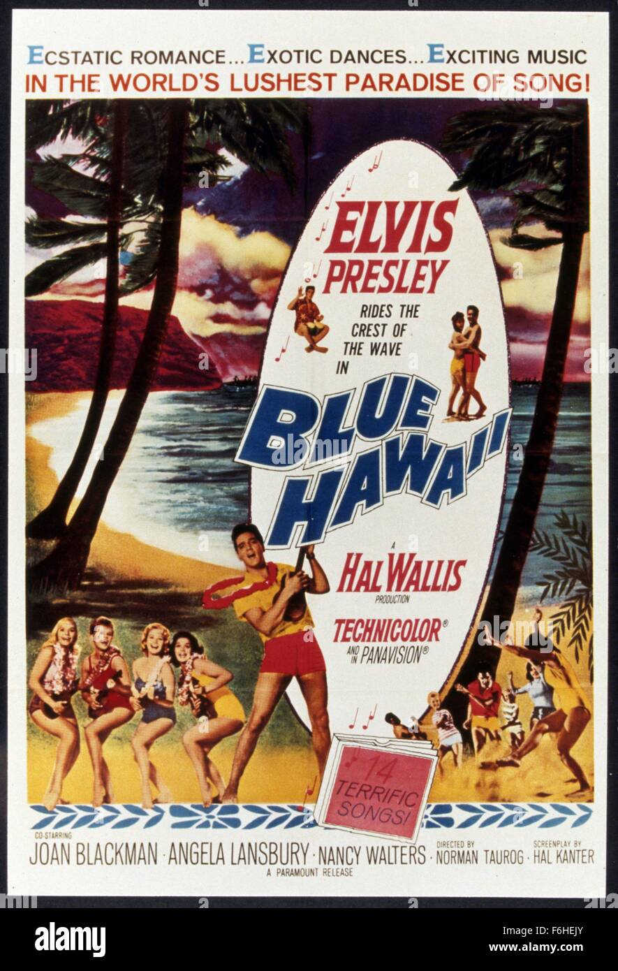 1961, Film Title: BLUE HAWAII, Director: NORMAN TAUROG, Studio: PARAMOUNT, Pictured: ELVIS PRESLEY, NORMAN TAUROG. (Credit Image: SNAP) Stock Photo