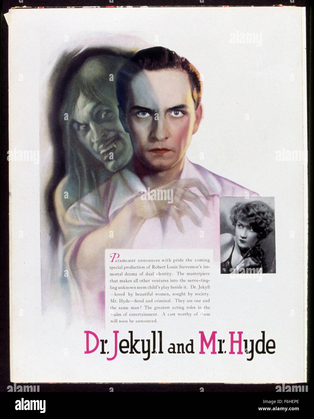 Dr jekyll mr hyde 1931 hires stock photography and images Alamy