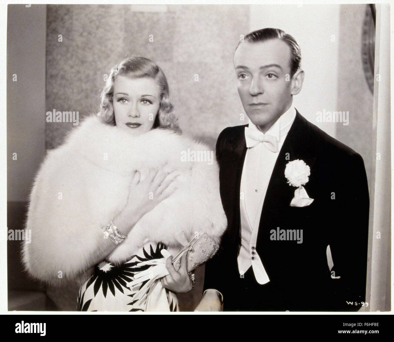 1937, Film Title: SHALL WE DANCE, Director: MARK SANDRICH, Studio: RKO, Pictured: FRED ASTAIRE, GINGER ROGERS. (Credit Image: SNAP) Stock Photo