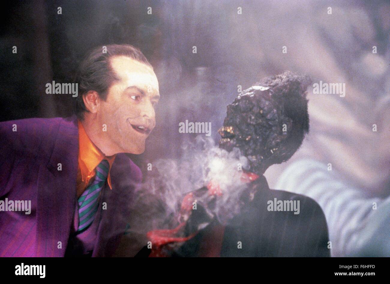 1989, Film Title: BATMAN, Director: TIM BURTON, Pictured: TIM BURTON, CHARACTER, JOKER: BATMAN'S ENEMY. (Credit Image: SNAP) Stock Photo