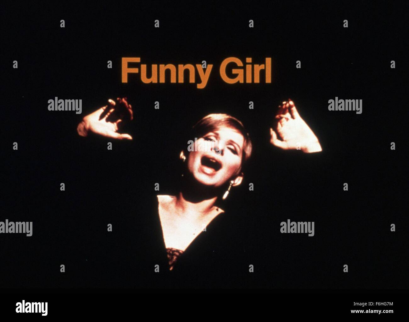 1968, Film Title: FUNNY GIRL, Director: WILLIAM WYLER, Studio: COLUMBIA, Pictured: 1968, AWARDS - ACADEMY, BEST ACTRESS, BARBRA STREISAND. (Credit Image: SNAP) Stock Photo