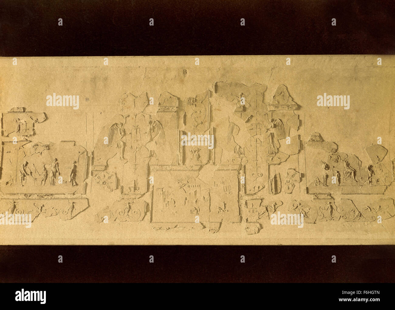 Stucco in roman house foreign ministry hi-res stock photography and