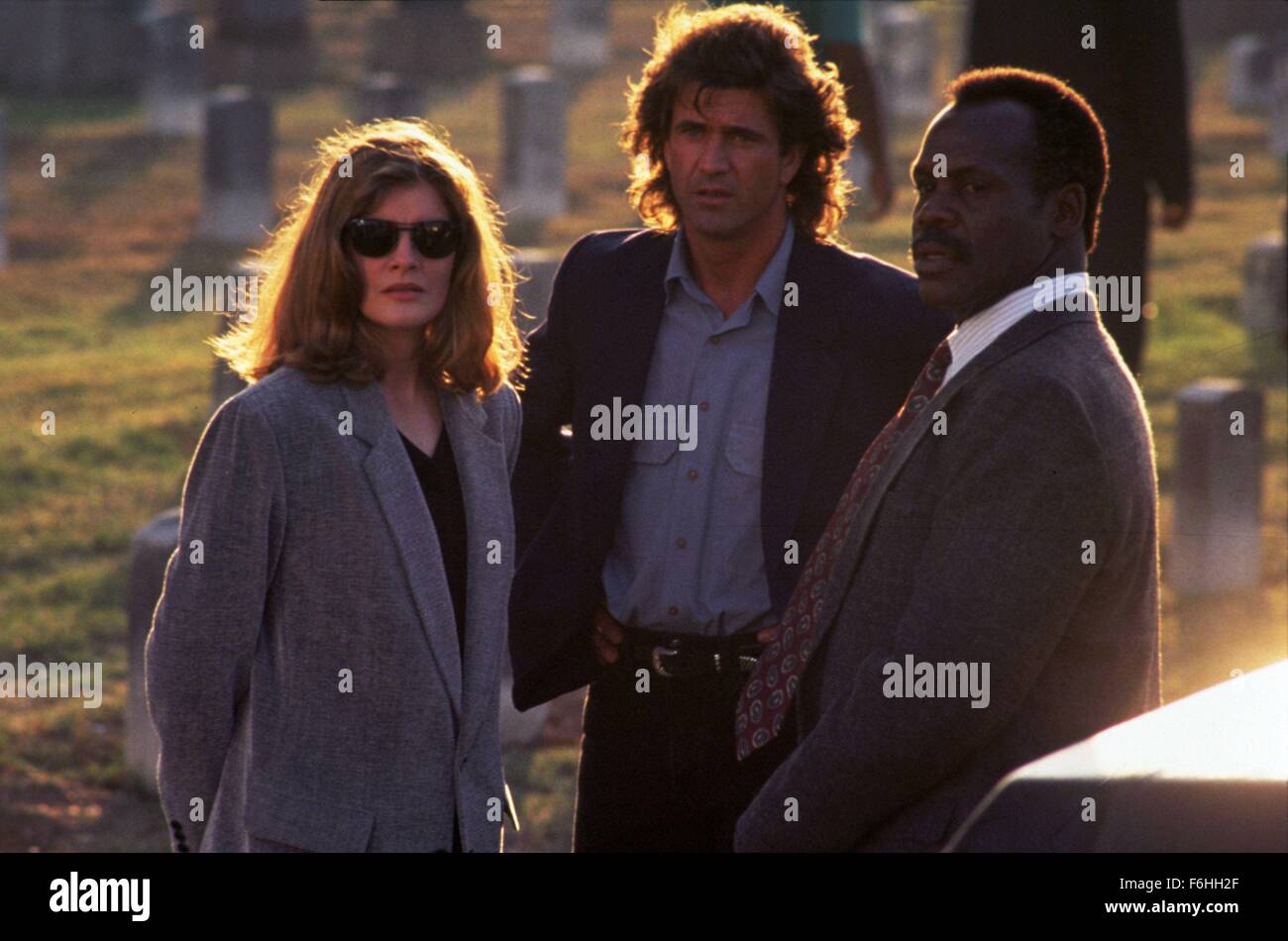 1992, Film Title: LETHAL WEAPON 3, Director: RICHARD DONNER, Studio: WARNER, Pictured: RICHARD DONNER, MEL GIBSON, DANNY GLOVER. (Credit Image: SNAP) Stock Photo