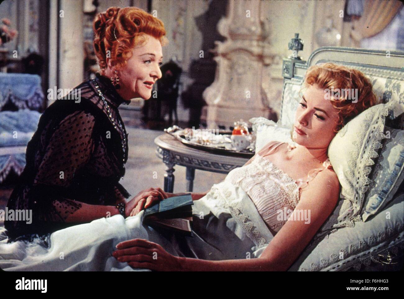 1956, Film Title: SWAN, Director: CHARLES VIDOR, Studio: MGM, Pictured: GRACE KELLY, JESSIE ROYCE LANDIS. (Credit Image: SNAP) Stock Photo