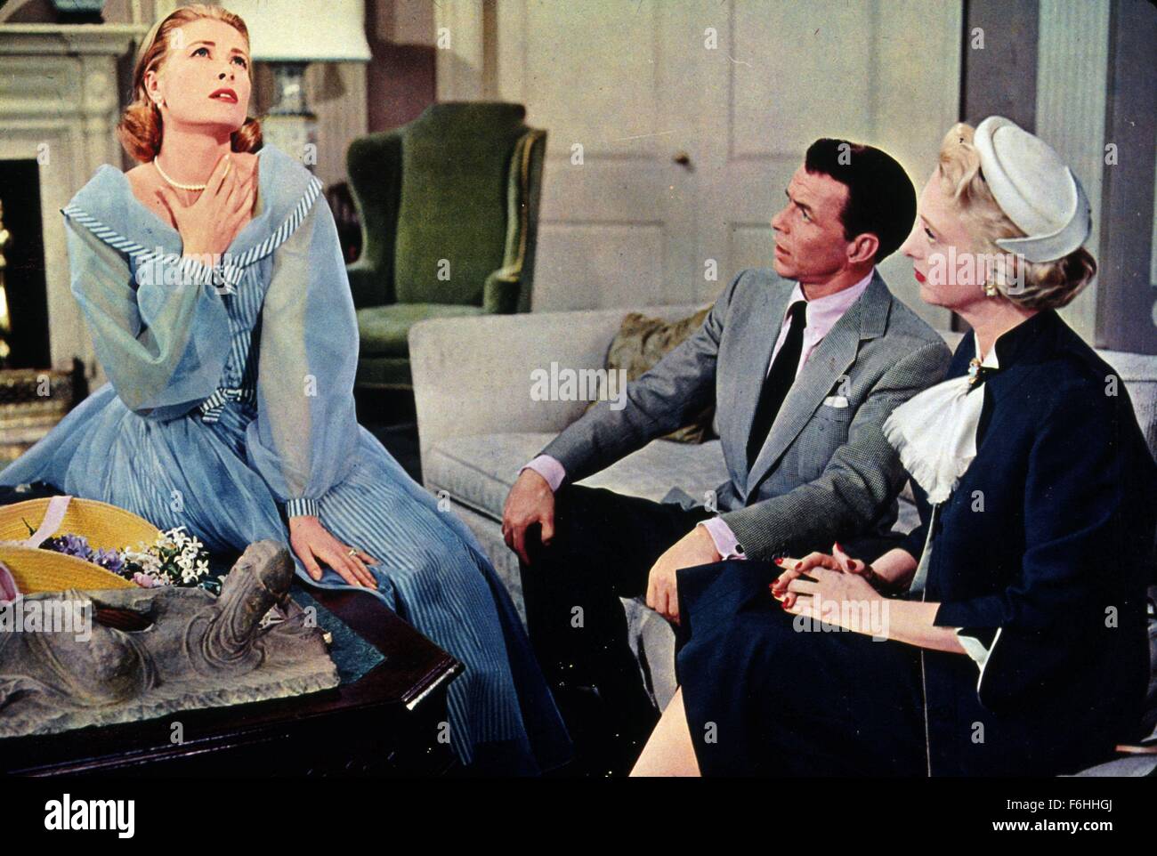 1956, Film Title: HIGH SOCIETY, Director: CHARLES WALTERS, Studio: MGM, Pictured: CELESTE HOLM, GRACE KELLY, FRANK SINATRA. (Credit Image: SNAP) Stock Photo