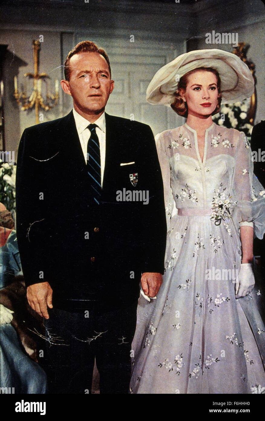 1956, Film Title: HIGH SOCIETY, Director: CHARLES WALTERS, Studio: MGM, Pictured: BING CROSBY, GRACE KELLY. (Credit Image: SNAP) Stock Photo