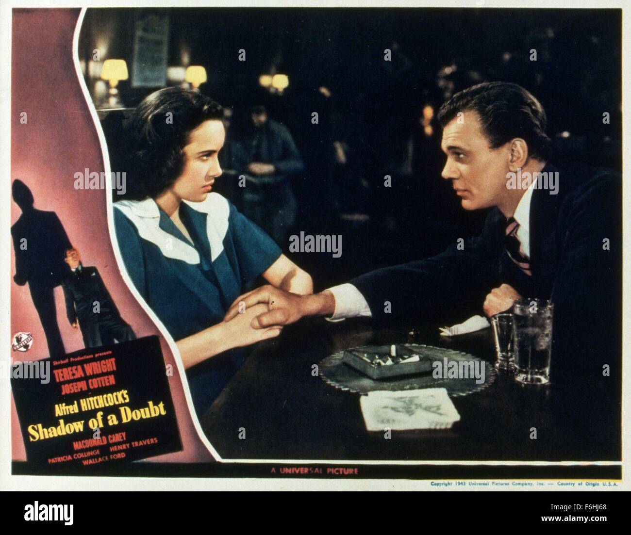 1943, Film Title SHADOW OF A DOUBT, Director ALFRED HITCHCOCK, Studio