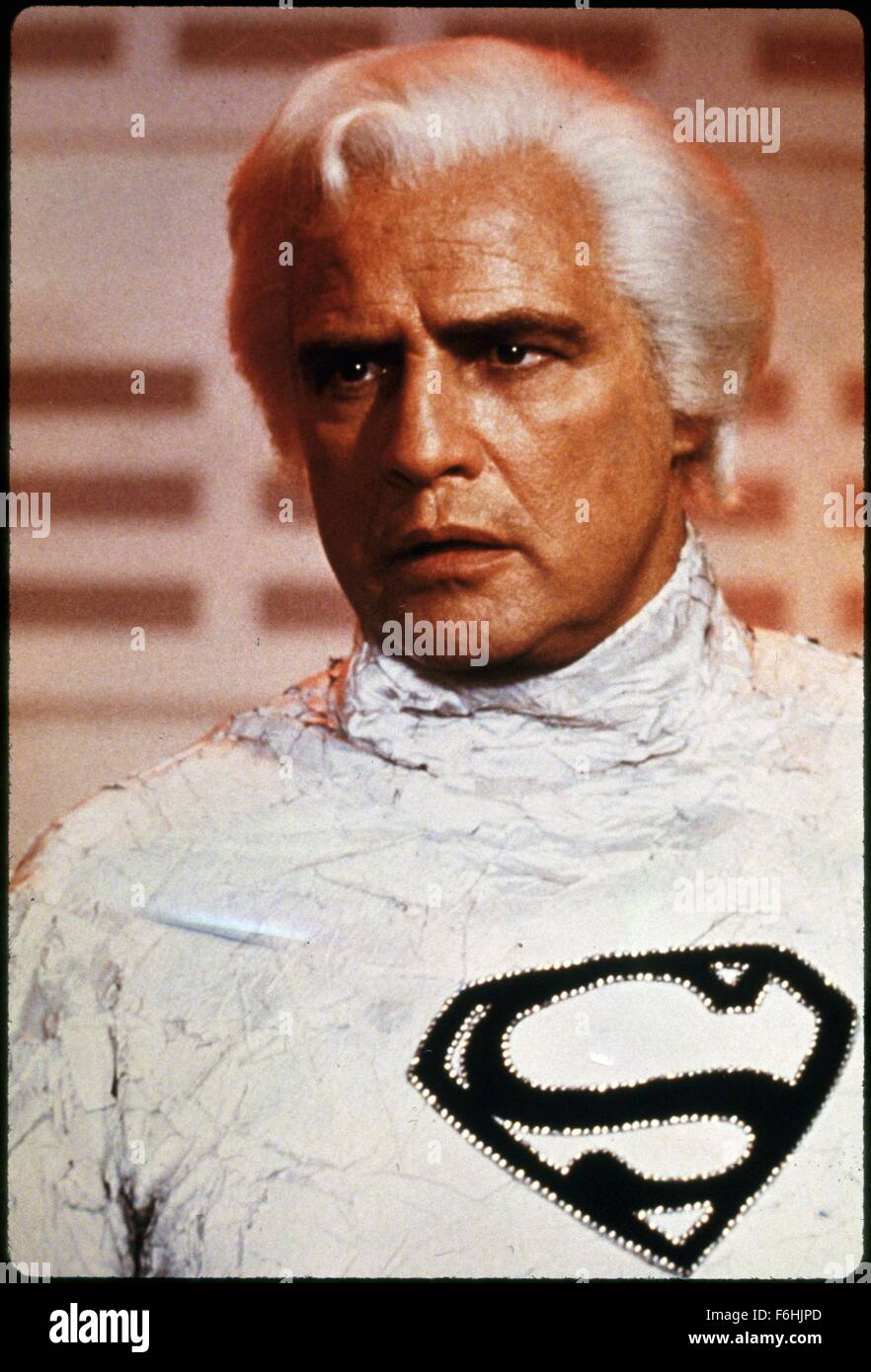 1978, Film Title: SUPERMAN, Director: RICHARD DONNER, Pictured: MARLON BRANDO. (Credit Image: SNAP) Stock Photo