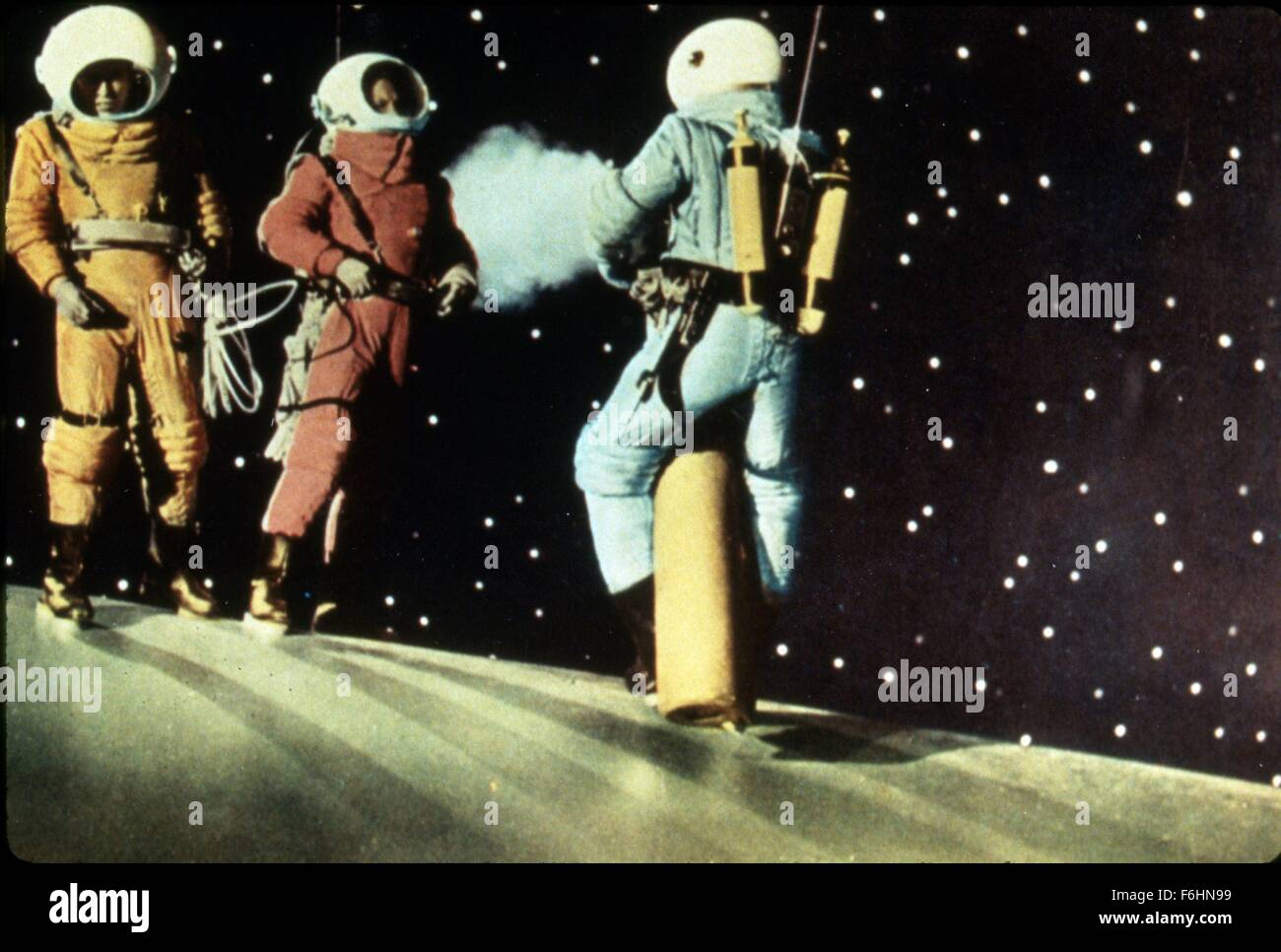 1950, Film Title: DESTINATION MOON, Director: IRVING PICHEL, Studio: EAGLE LION, Pictured: IRVING PICHEL, ITS & ALIENS! THINGS, STARS, SCI-FI, SPACE SUITS, SPACE, ALIENS, SPACE MEN, MOON. (Credit Image: SNAP) Stock Photo