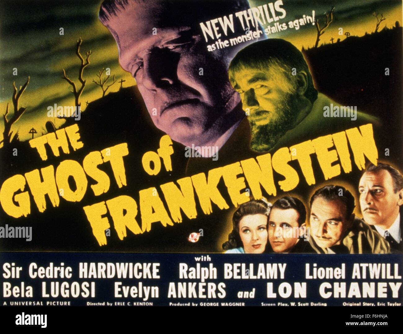 1942, Film Title GHOST OF FRANKENSTEIN, Director ERLE C KENTON