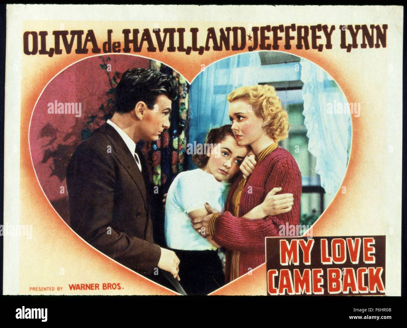 1940, Film Title: MY LOVE CAME BACK, Director: CURTIS BERNHARDT, Studio:  WARNER, Pictured: EDDIE ALBERT, CURTIS BERNHARDT, OLIVIA DeHAVILLAND.  (Credit Image: SNAP Stock Photo - Alamy