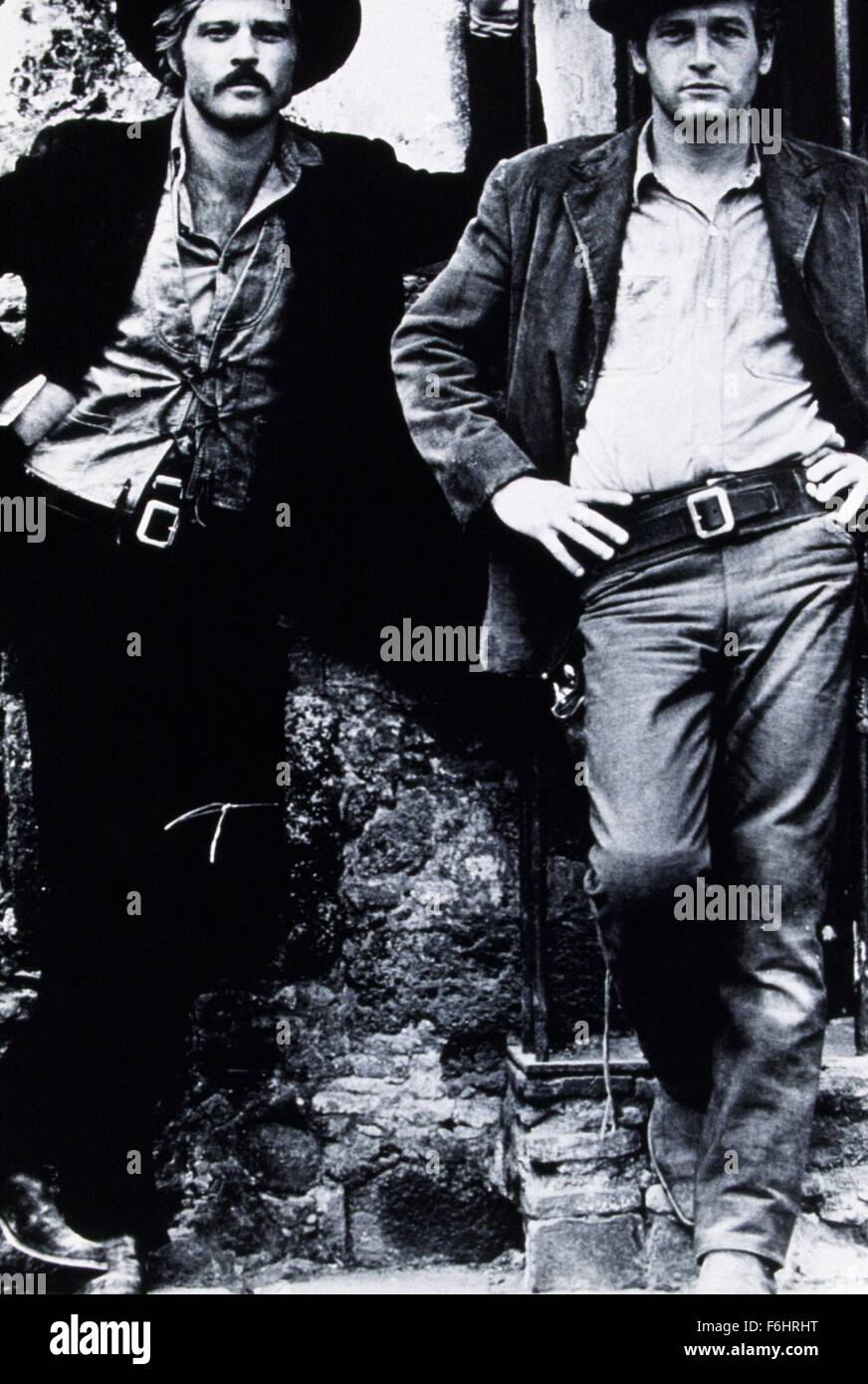 1969, Film Title: BUTCH CASSIDY AND THE SUNDANCE KID, Director: GEORGE ROY HILL, Pictured: GEORGE ROY HILL, PAUL NEWMAN. (Credit Image: SNAP) Stock Photo