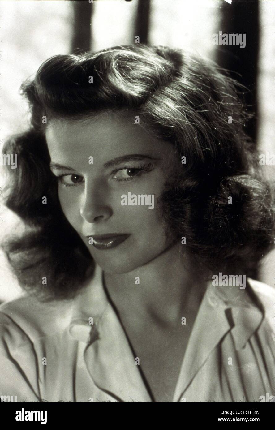 1942, Film Title: WOMAN OF THE YEAR, Director: GEORGE STEVENS, Studio: MGM, Pictured: KATHARINE HEPBURN, PORTRAIT, STUDIO, HEAD SHOT. (Credit Image: SNAP) Stock Photo