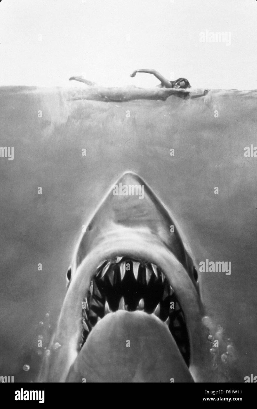 1975, Film Title: JAWS, Director: STEVEN SPIELBERG, Studio: UNIV. (Credit Image: SNAP) Stock Photo