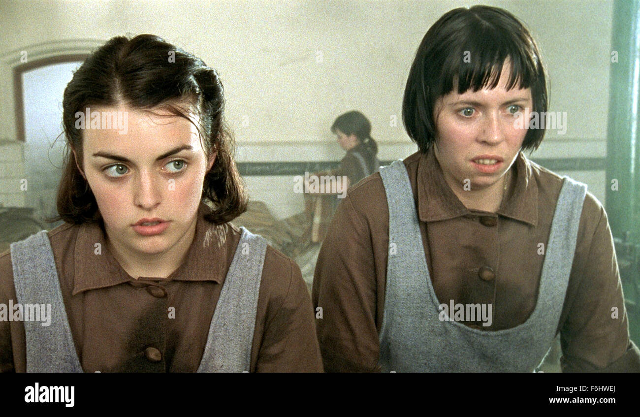 Jul 12, 2002; Galloway, Scotland; Actresses NORA-JANE NOON as Bernadette and EILEEN WALSH as Crispina in 'The Magdalene Sisters'. Directed by Peter Mullan. Stock Photo