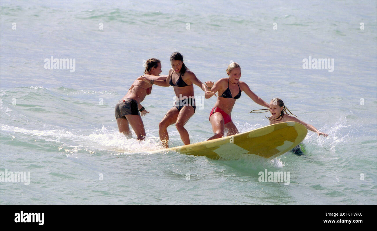 Jul 18, 2002; Hollywood, California, USA; Even serious surfers like Lena, SANOE LAKE, Eden, MICHELLE RODRIGUEZ, Anne Marie, KATE BOSWORTH & Penny, MIKA BOOREM like to get silly..  (Credit Image: ) Stock Photo