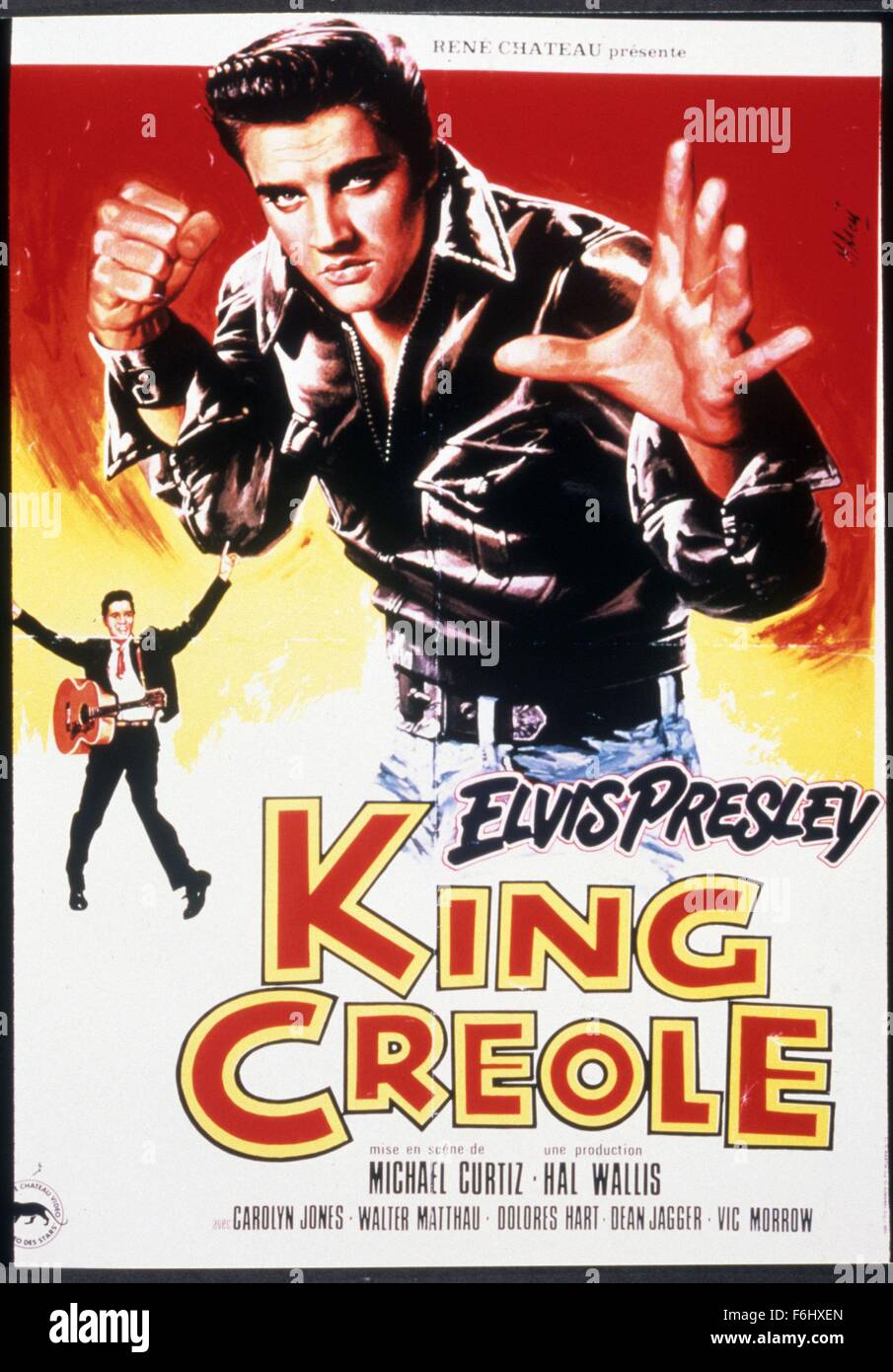 1958, Film Title: KING CREOLE, Director: MICHAEL CURTIZ, Studio: PARAMOUNT, Pictured: MICHAEL CURTIZ, ELVIS PRESLEY. (Credit Image: SNAP) Stock Photo