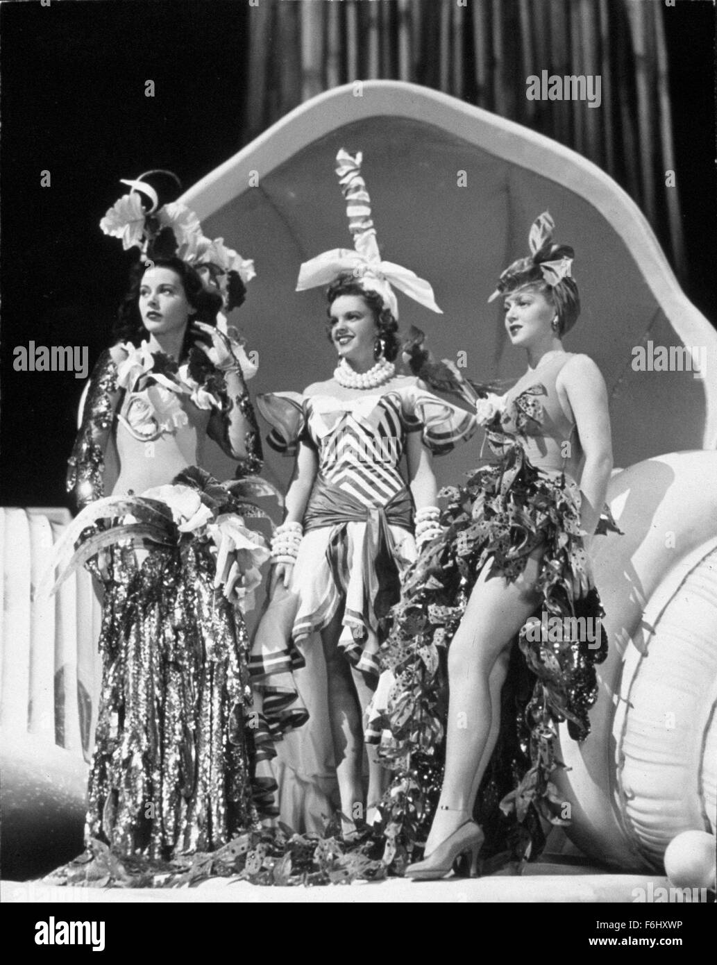 1941, Film Title: ZIEGFELD GIRL, Director: ROBERT Z LEONARD, Studio: MGM, Pictured: CLOTHING, COSTUME, JUDY GARLAND, HEDY LAMARR, ROBERT Z LEONARD. (Credit Image: SNAP) Stock Photo