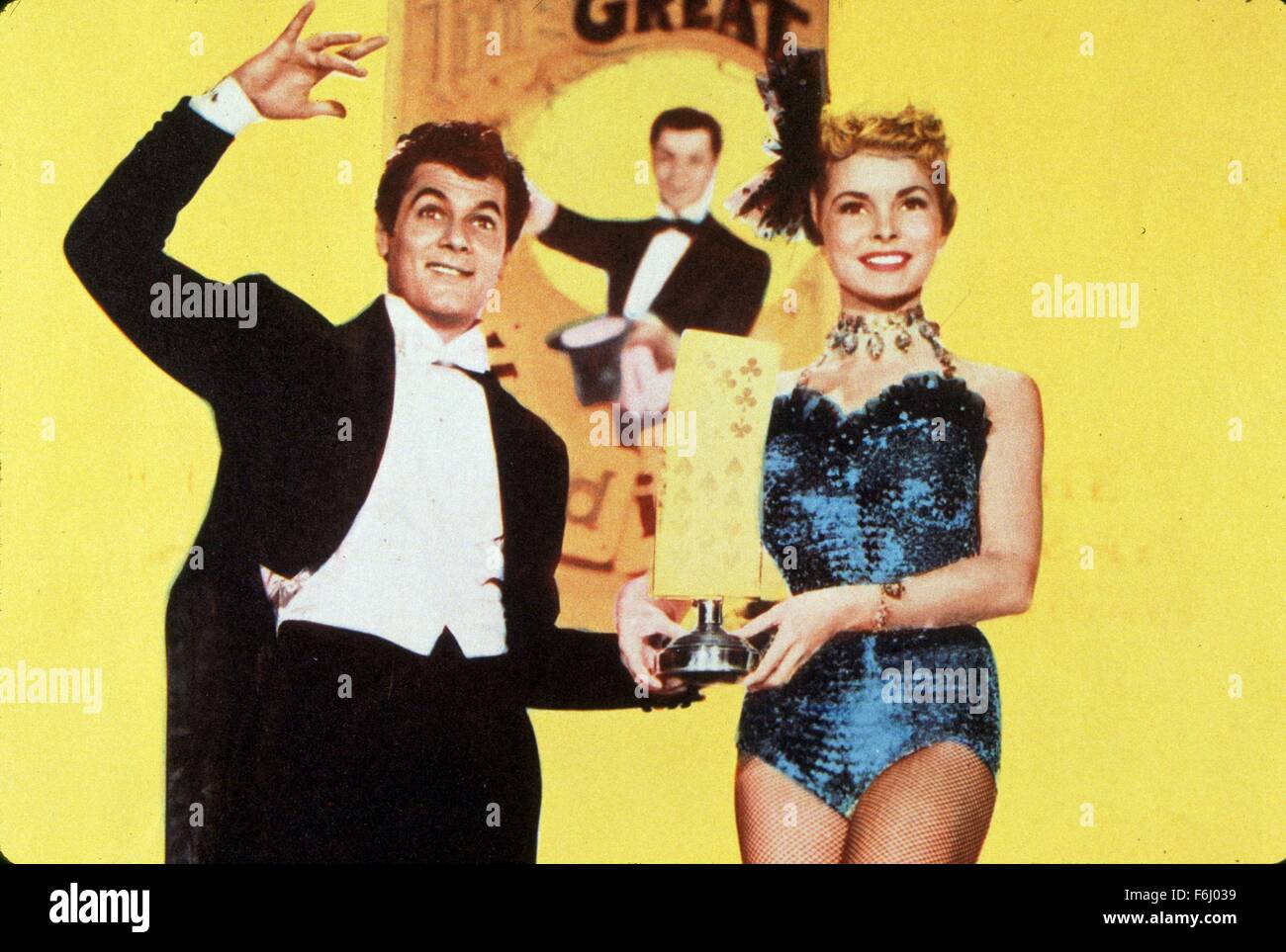 1953, Film Title: HOUDINI, Director: GEORGE MARSHALL, Studio: PARAMOUNT, Pictured: TONY CURTIS, JANET LEIGH. (Credit Image: SNAP) Stock Photo