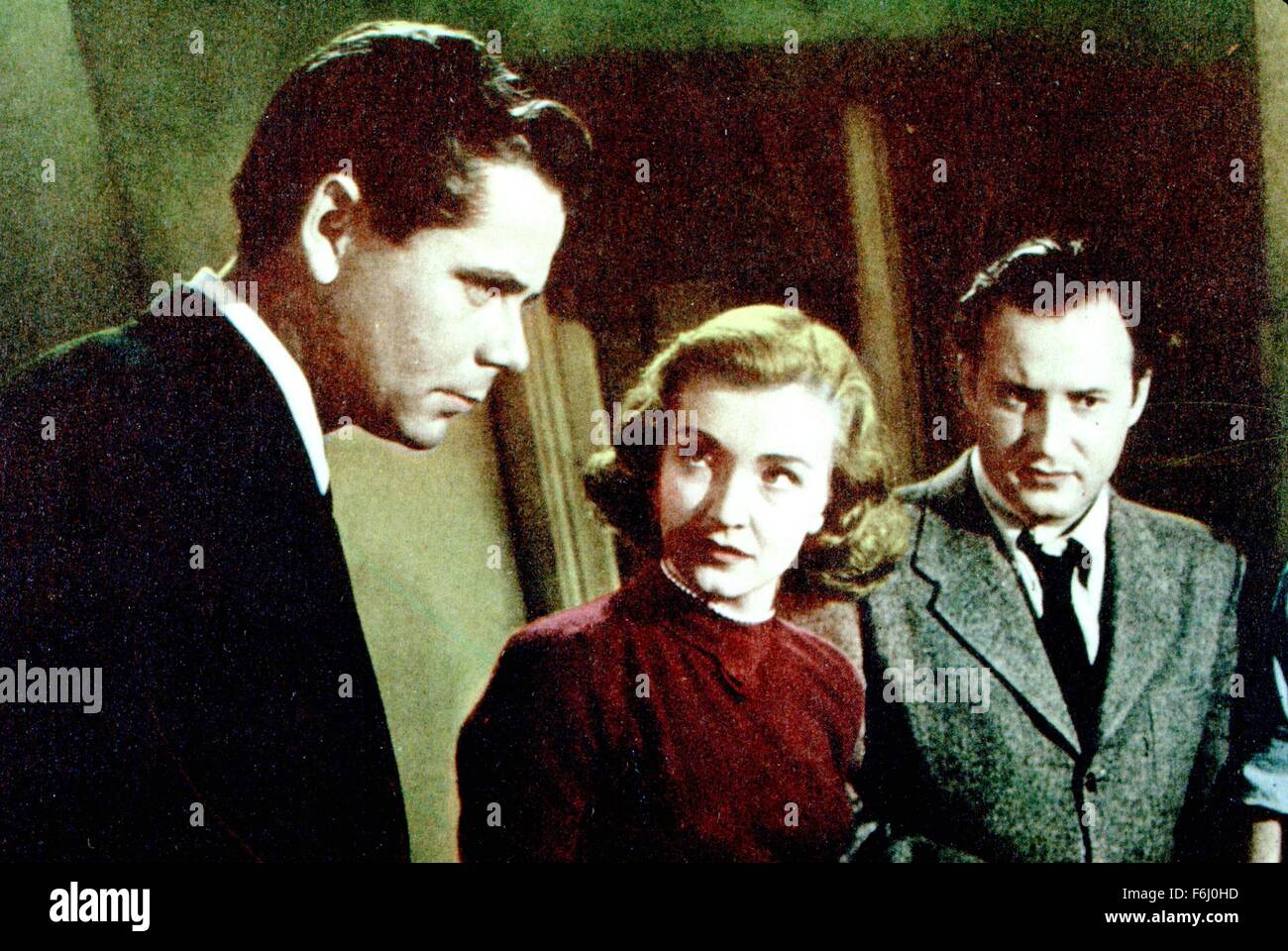 1949, Film Title: UNDERCOVER MAN, Director: JOSEPH H LEWIS, Studio: COLUMBIA, Pictured: NINA FOCH, GLENN FORD. (Credit Image: SNAP) Stock Photo
