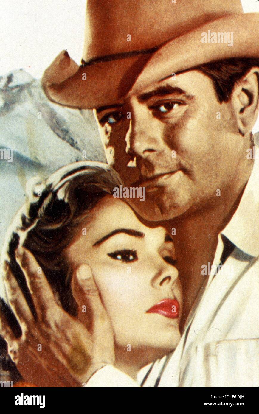1956, Film Title: JUBAL, Director: DELMER DAVES, Studio: COLUMBIA, Pictured: DELMER DAVES, FELICIA FARR. (Credit Image: SNAP) Stock Photo