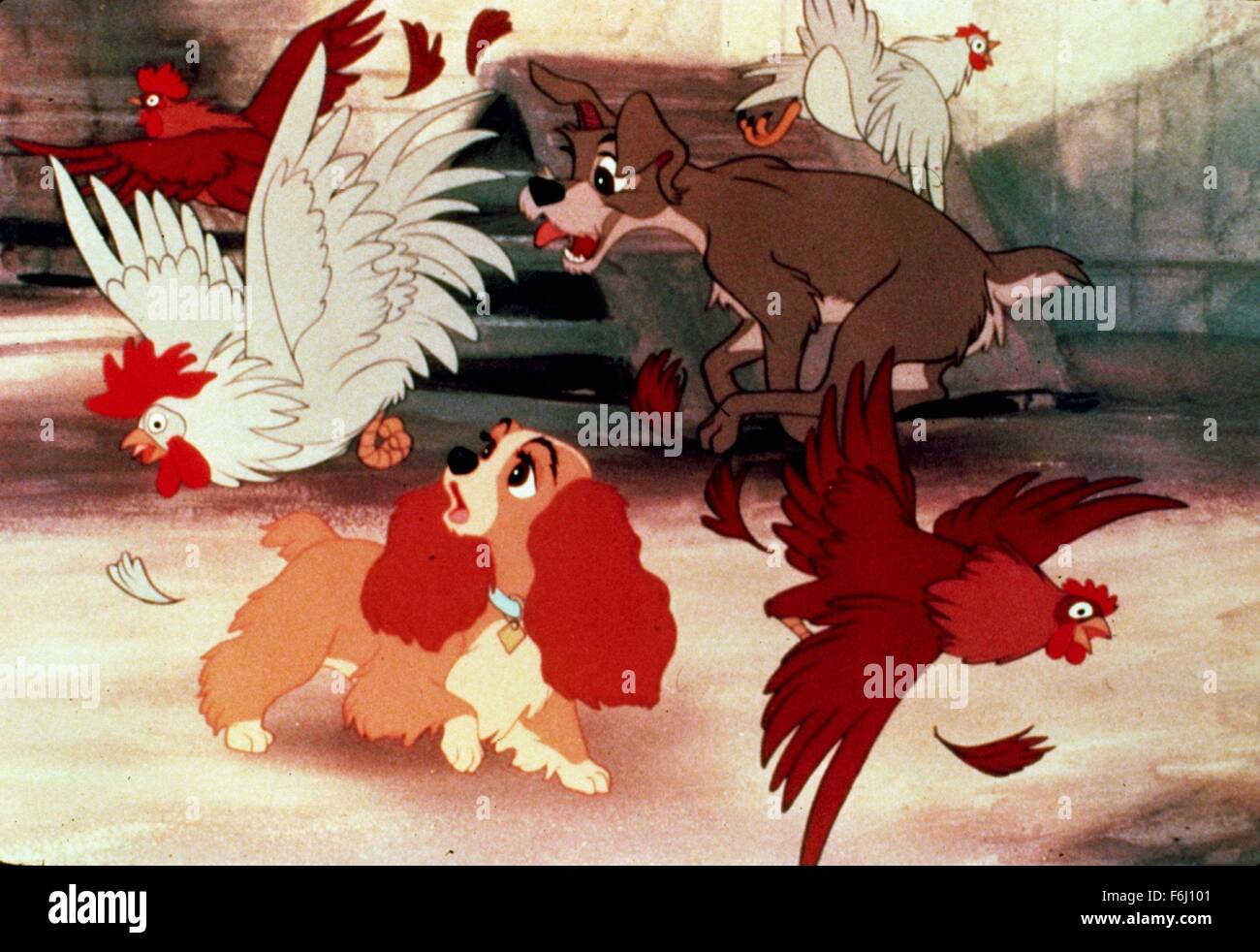 1955, Film Title: LADY AND THE TRAMP, Director: HAMILTON LUSKE, Studio: DISNEY. (Credit Image: SNAP) Stock Photo