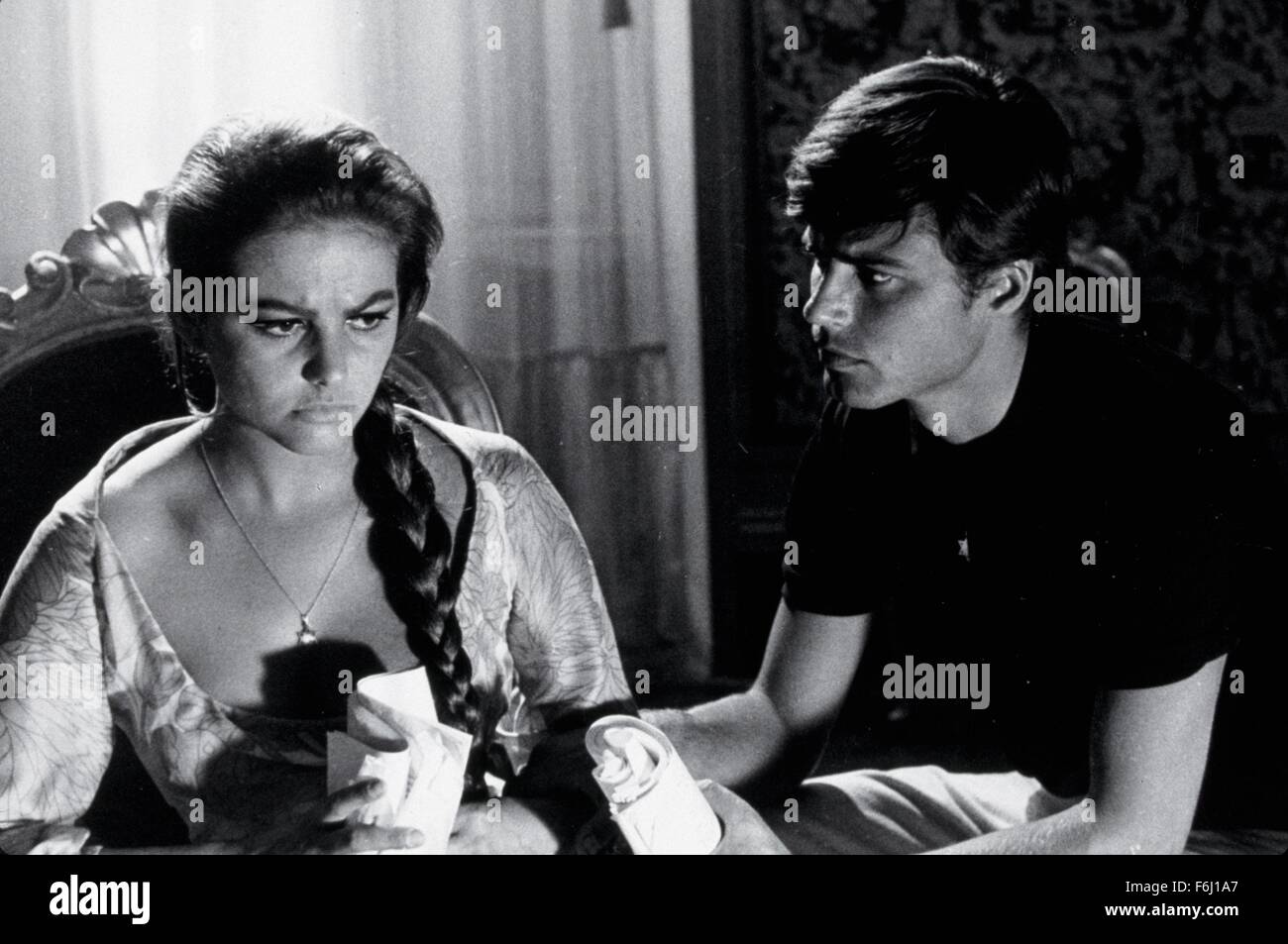 1965, Film Title: SANDRA, Director: LUCHINO VISCONTI, Pictured: CLAUDIA CARDINALE, JEAN SOREL. (Credit Image: SNAP) Stock Photo