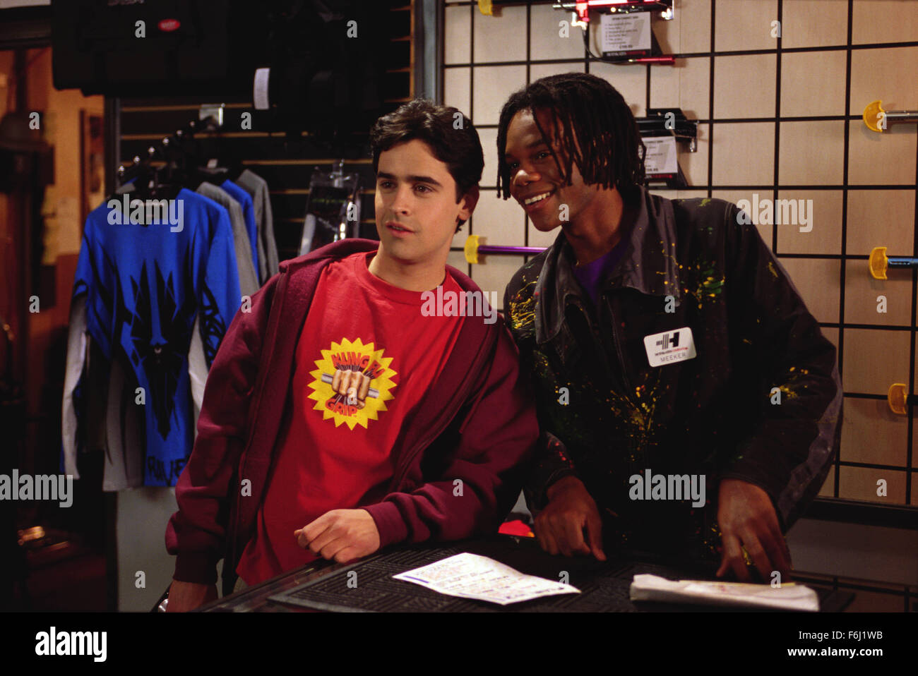 Oct 25, 2002; Hollywood, CA, USA; GARIKAYI MUTAMBIRWA as Meeker and JESSE  BRADFORD as Zak Gibbs in the sci- fi, action, thriller ''Clockstoppers''  directed by Jonathan Frakes Stock Photo - Alamy