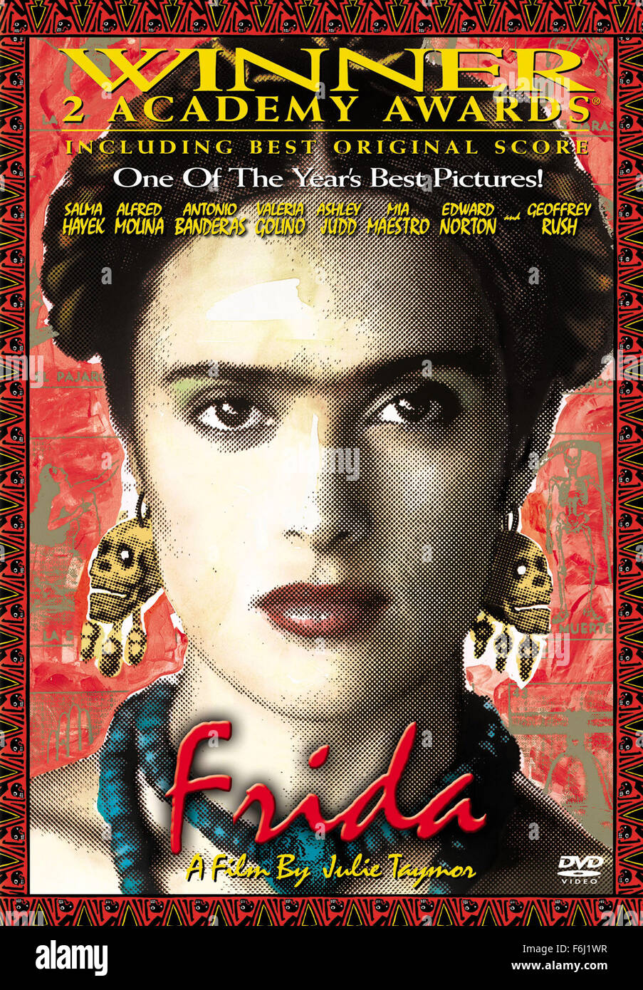 RELEASE DATE: Nov. 20, 2002. MOVIE TITLE: Frida. STUDIO: Miramax Films. PLOT: A biography of artist Frida Kahlo, who channeled the pain of a crippling injury and her tempestuous marriage into her work. PICTURED: Movie Poster. Stock Photo