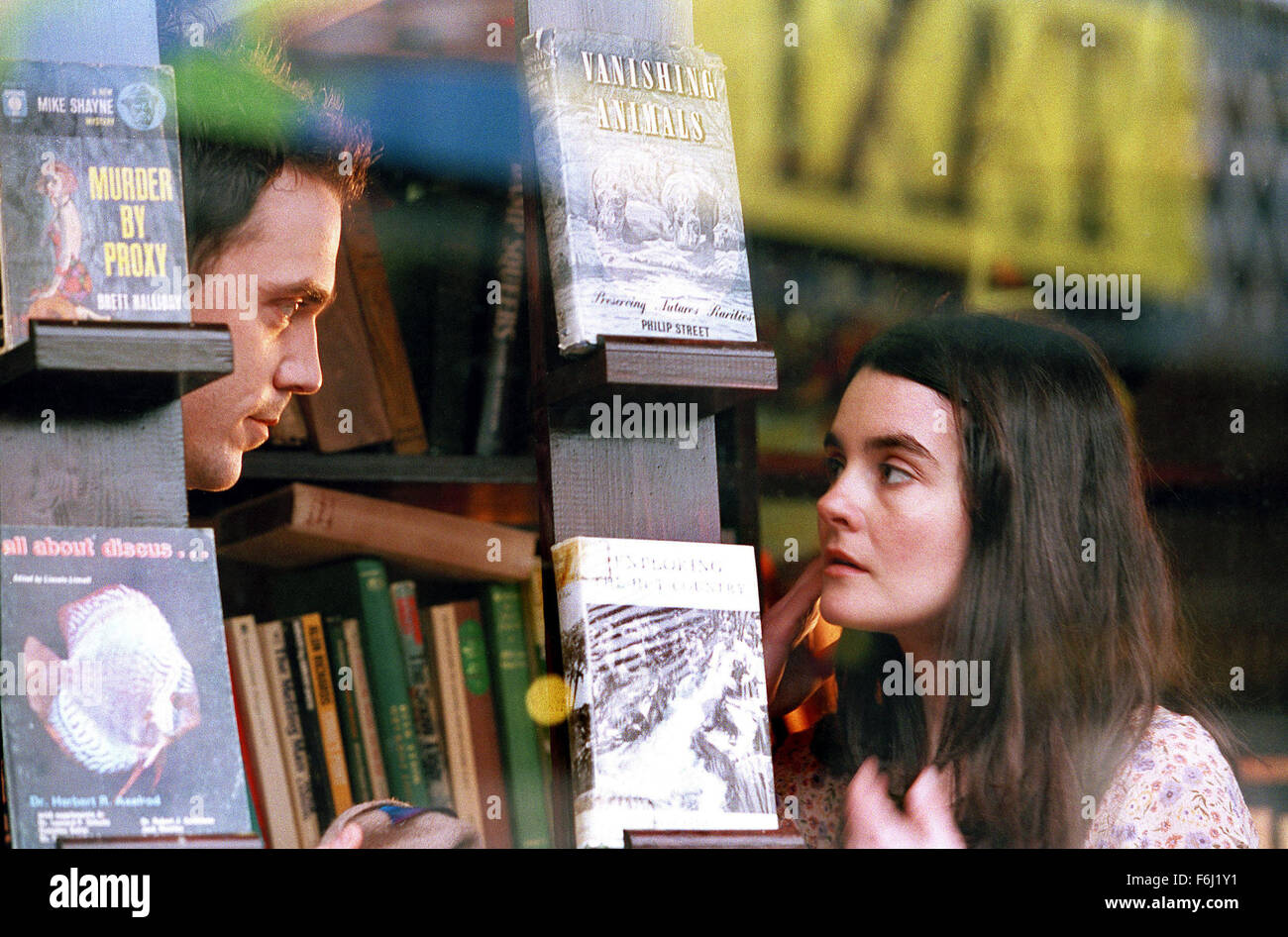 Nov 08, 2002; Glasgow, Scotland, UK; JAMIE SIVES and SHIRLEY HENDERSON star as Wilbur and Alice in the comedy drama 'Wilbur Wants to Kill Himself' directed by Lone Scherfig. Stock Photo